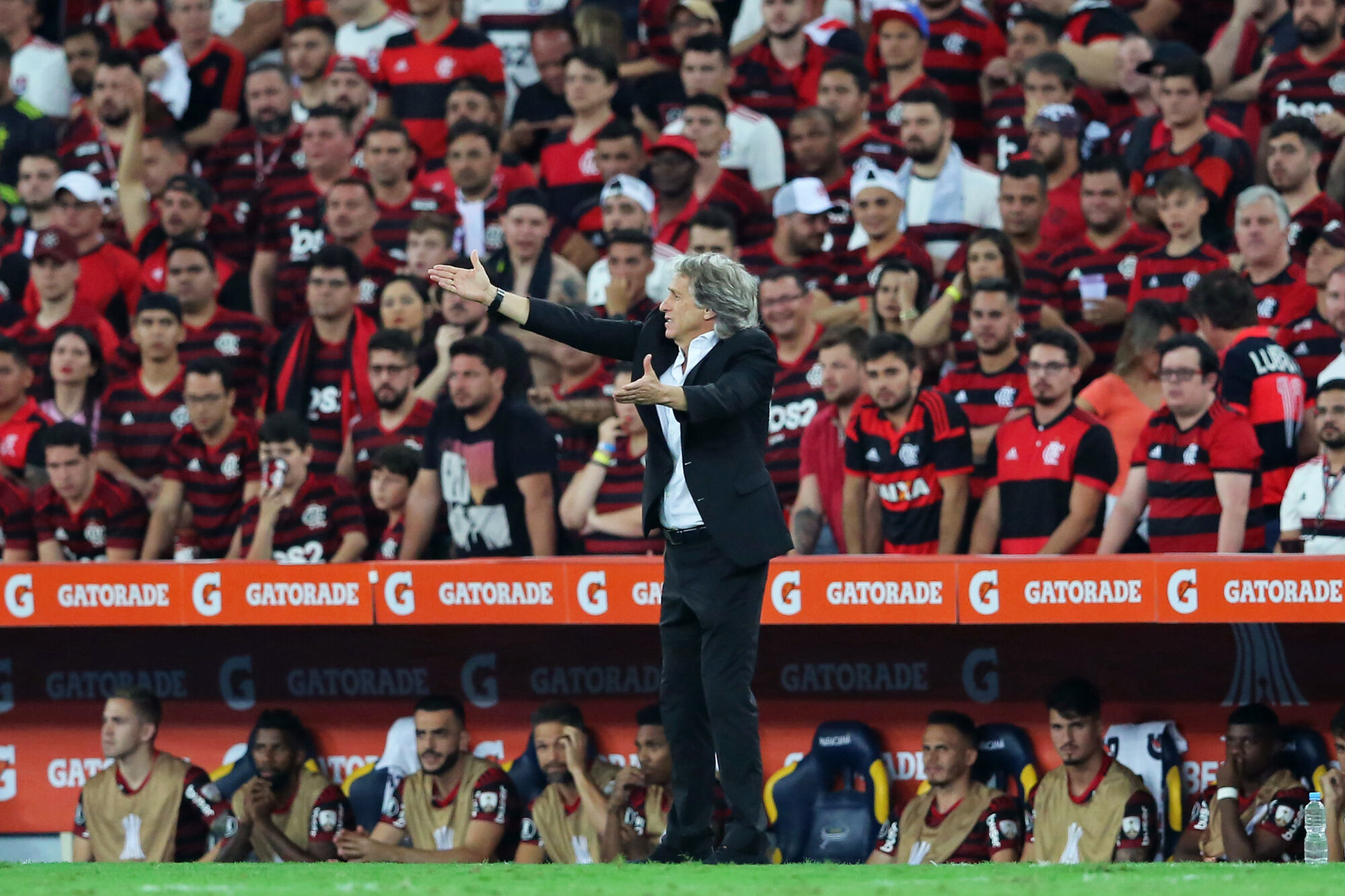 Jorge Jesus no comando do Flamengo. (Icon Sport) Jorge Jesus no comando do Flamengo. (Icon Sport)