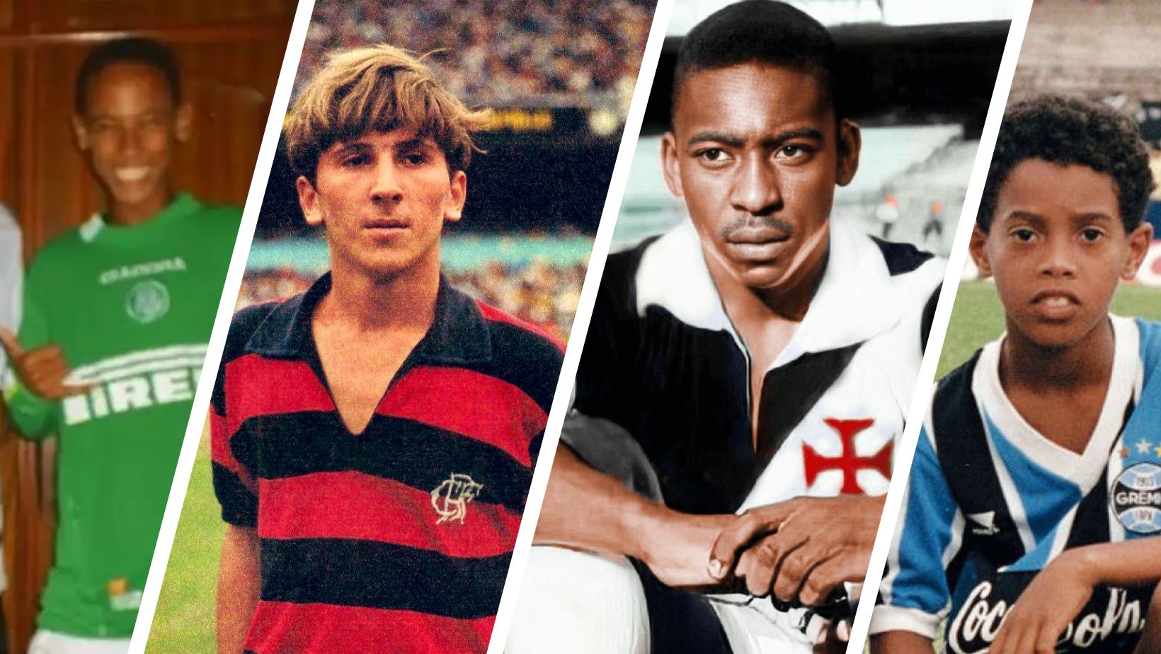 Descubra para quais times os maiores craques da Seleção Brasileira torciam na infância