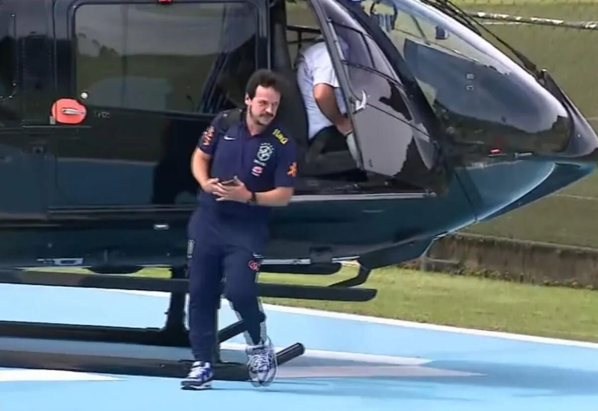 Fernando Diniz utiliza helicóptero de Neymar e é detonado por Neto
