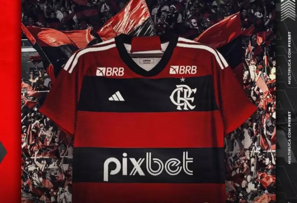 Veja a nova camisa do Flamengo com a alteração do patrocínio master