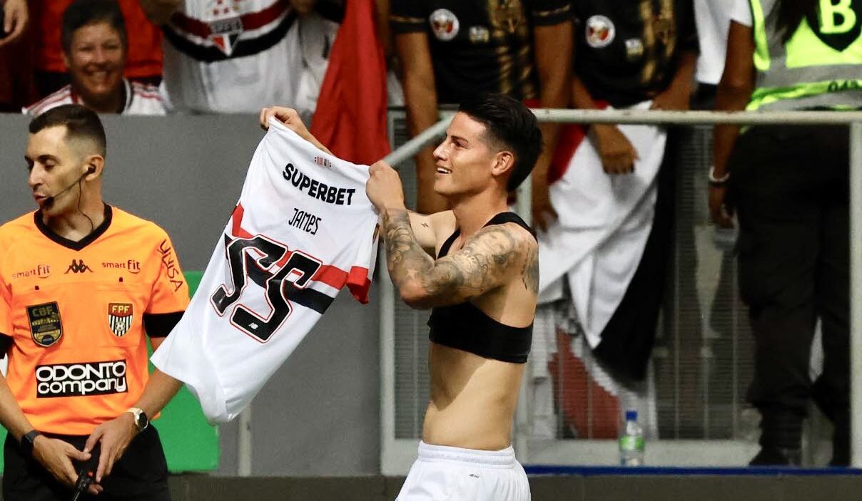 James desencanta, faz um gol e dá uma assistência em vitória do São Paulo sobre a Inter de Limeira