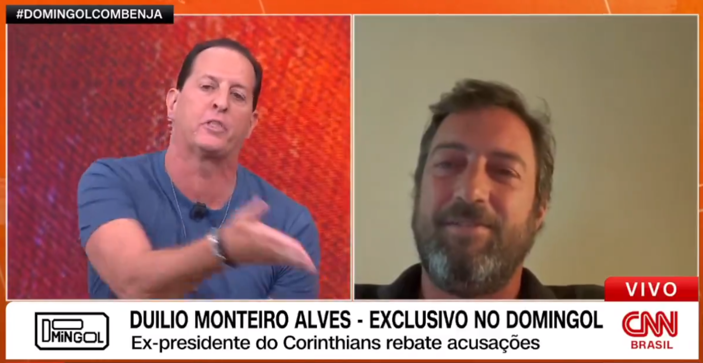 Corinthians: Duilio e Benja trocam farpas ao vivo; veja a discussão